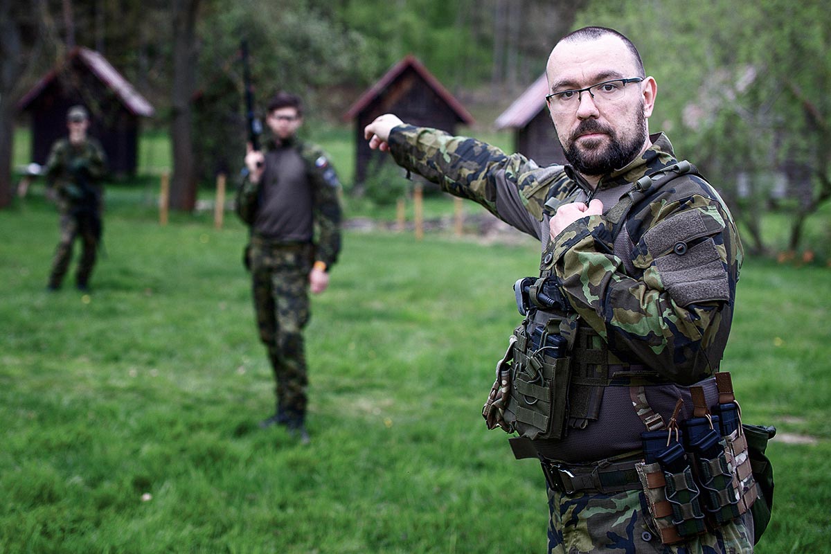 Chobot - výcvik zelené taktiky